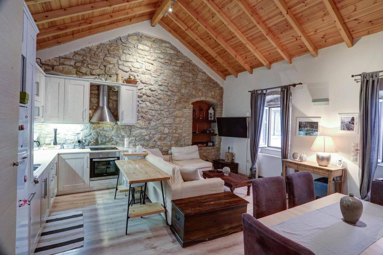 Luminous 2Bd Stone Apt In The Alleys Of Corfu Town Exterior foto